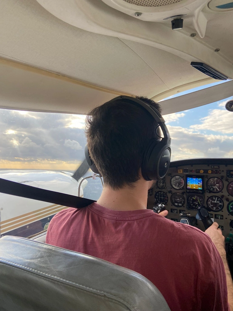 Élève pilote en formation BIA