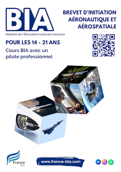 Affiche blanc cours BIA visio 2026 classe virtuelle ligne live direct enseignant