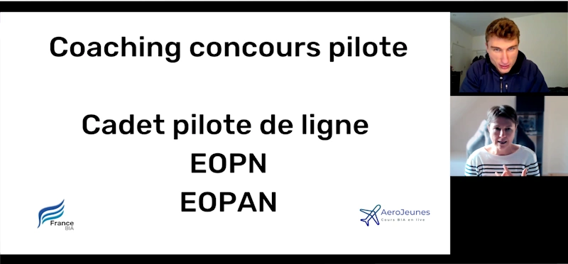 Coaching concours pilote EOPN, EOPAN, cadets — formation BIA France-BIA