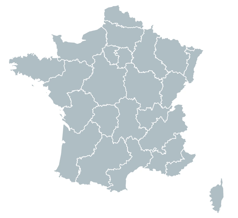 Carte de France — Résultats BIA par académie