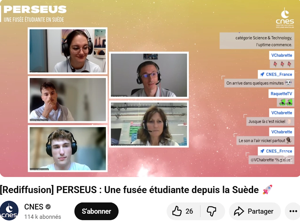 PERSEUS — interview en visio CNES, Romain Bouxirot